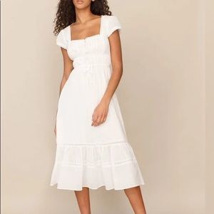 Reformation Limone White Dress, Size 0